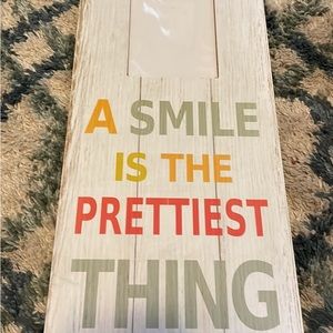 Picture frame with quote